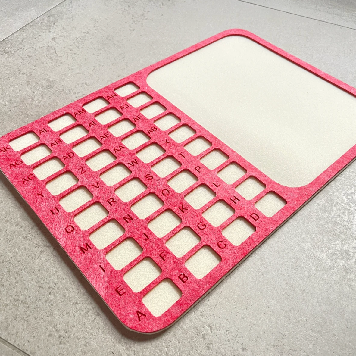 XXL bead tray organizer station in beading mat material 40 boxes