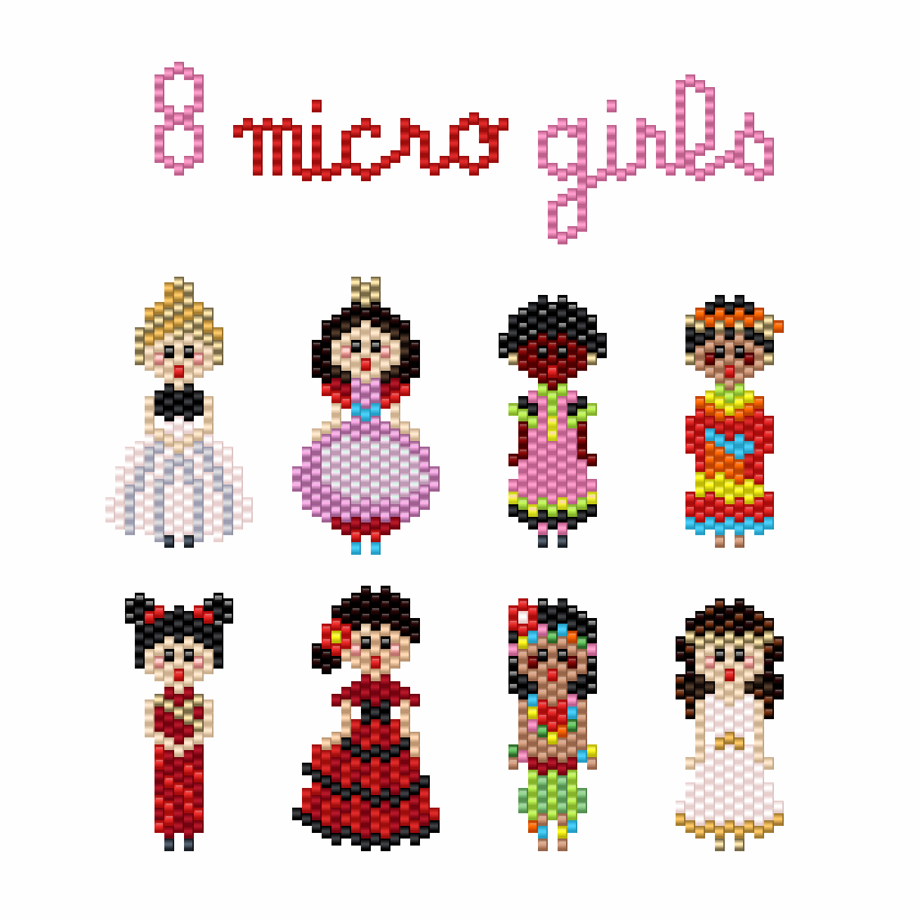 8 mini girls
