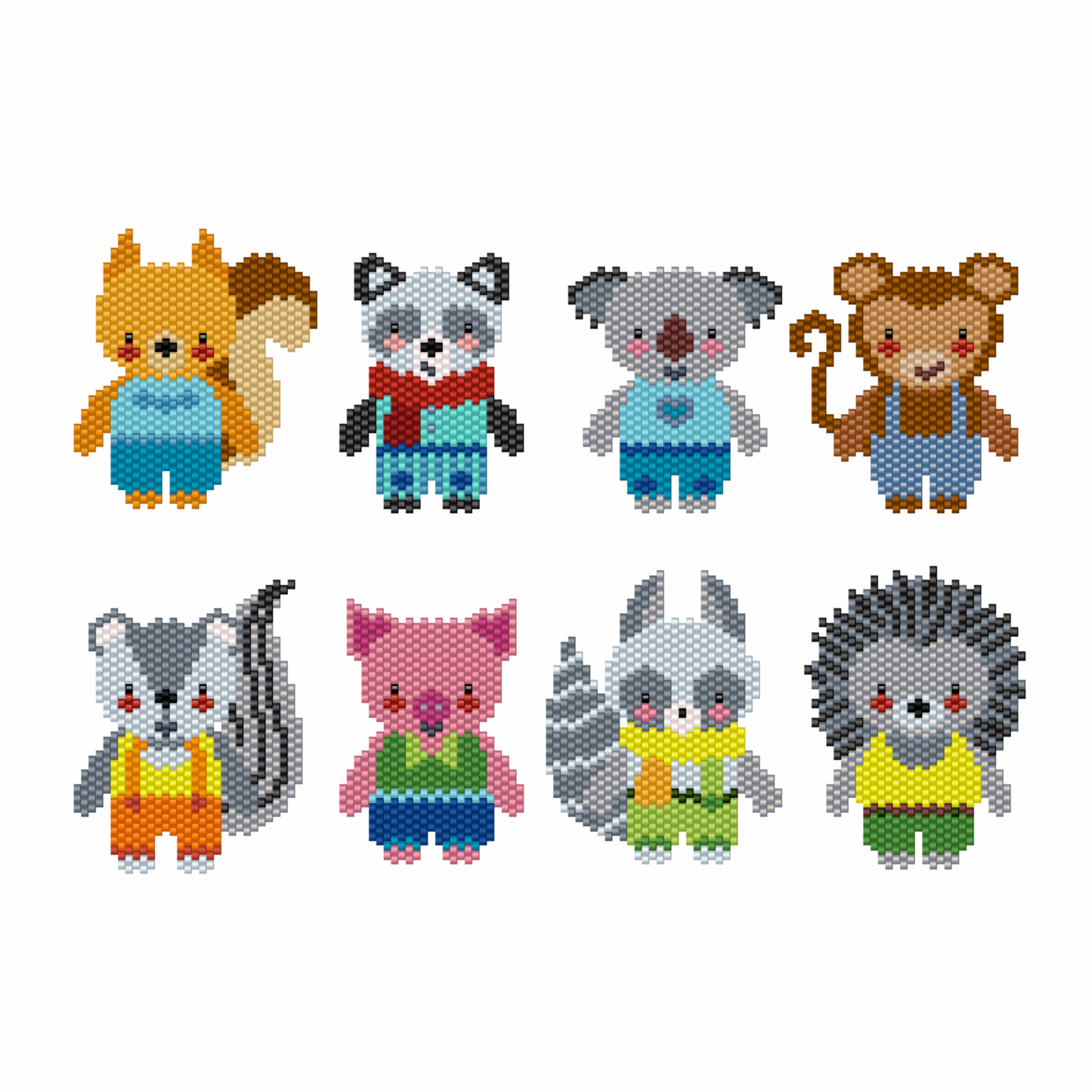 Set of 8 animals n°2