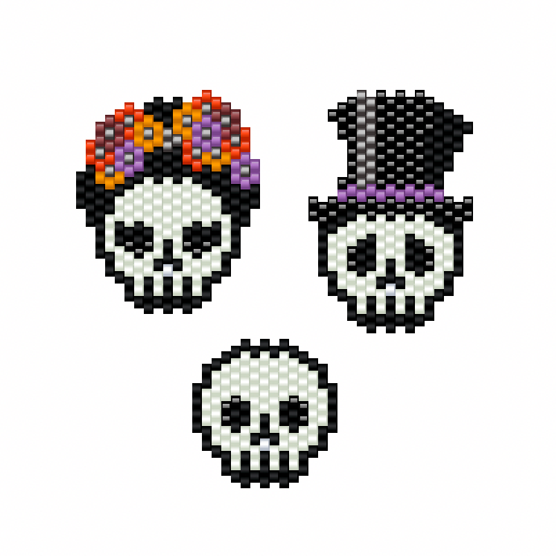 3 skulls