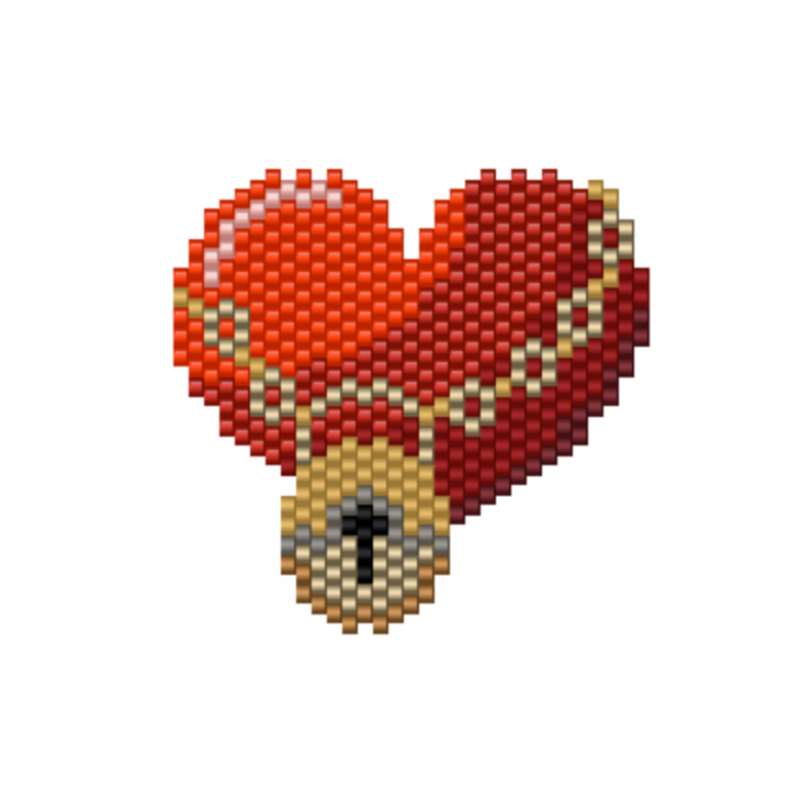 padlock heart