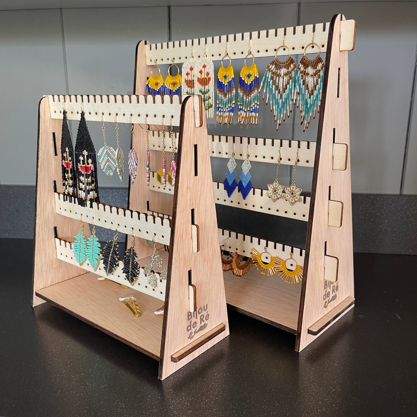 wooden jewelry organizer