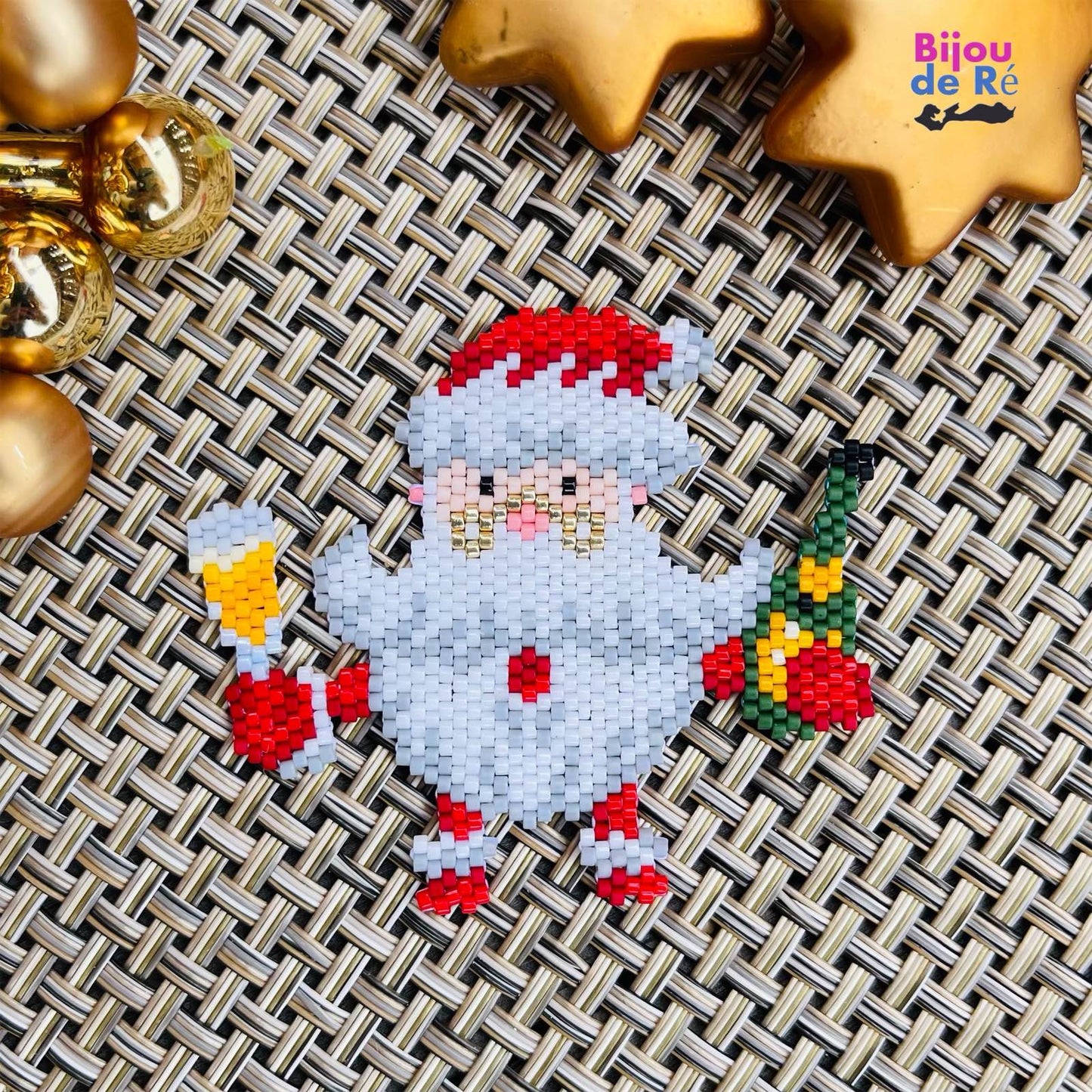 Papá Noel toma una copa