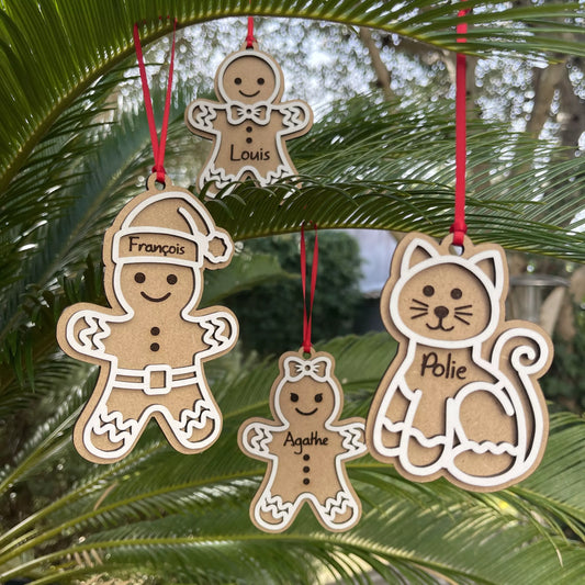 Gingerbread man Christmas tree decoration