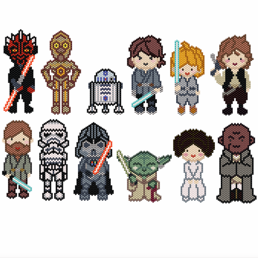 Set of 12 characters