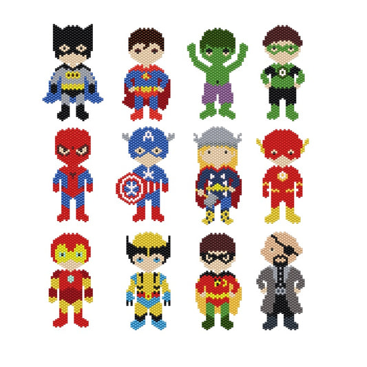12 Super heroes lot number 4